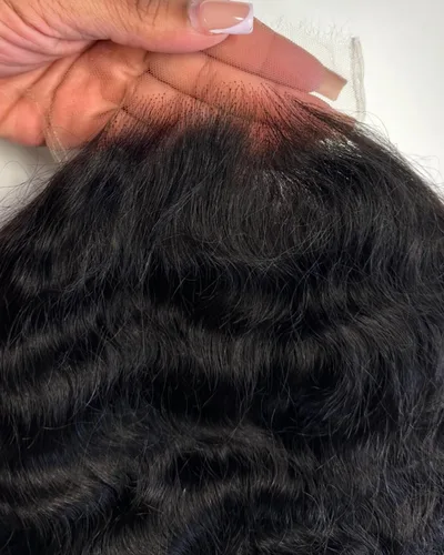 Vista 14 de BEEOS - Peluca frontal encaje HD 13x6 ondas corporales densidad 180% cabello humano nudos decolorados 18 pulgadas