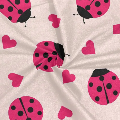 Vista 3 de MOYYO - Diadema elástica sin costuras, diseño de mariquita con corazones