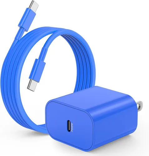 Vista 10 de Cargador para iPhone 17 16 15, enchufe de bloque de carga rápida USB C de 20 W y cable tipo C a C de 6 pies largo para Apple iPhone 17 Pro Max/17