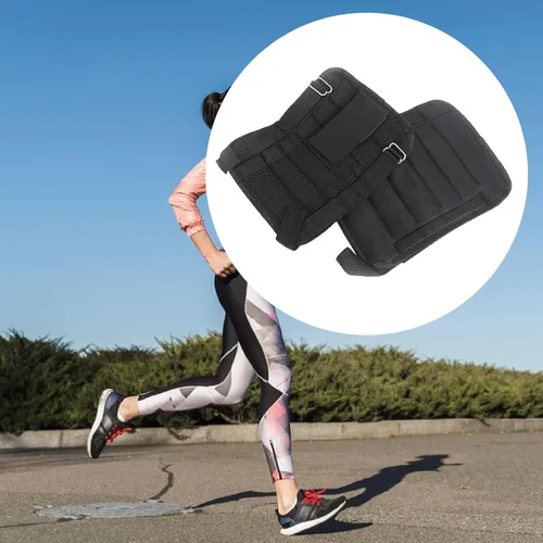 Vista 4 de 2 piezas de pesas de tobillo para piernas, suministros de equipo práctico, entrenamiento de fuerza para correr, entrenamiento, gimnasio, fitness