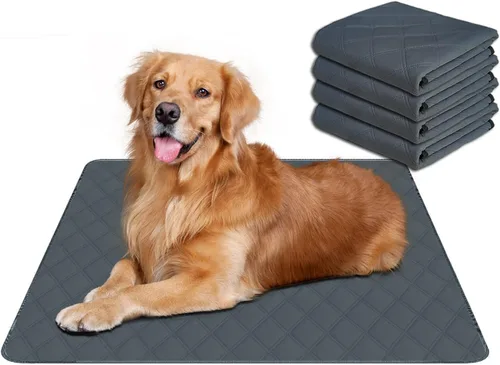 Vista 19 de RIOUSSI - Almohadillas reutilizables para orina para perros, cachorros, lavables, absorbentes, a prueba de fugas Soft Material Non-Slip Bottom