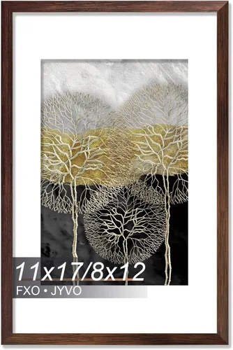 Vista 141 de Fxojyvo Marco de Fotos de 4x6, Muestra Foto de 3.5x5 con Paspartú o 4 x 6 Sin Paspartú, Liviano y de Alta Transparencia Marco de 4 por 6 para Pared