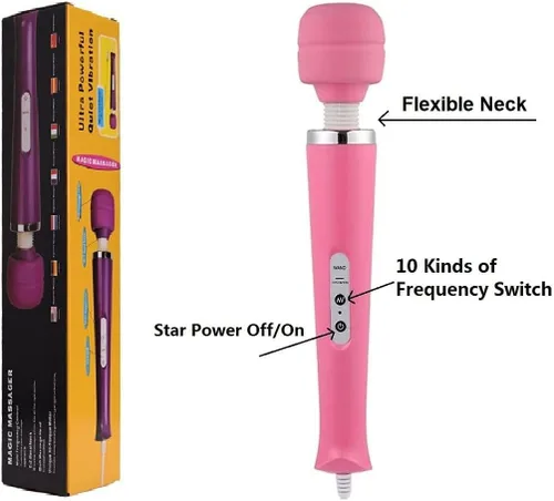 Vista 3 de Masajeador vibratorio eléctrico de mano para mujer, para recuperación deportiva, dolor ACH, hombro, cuello, piernas, mano, masajeador de pies