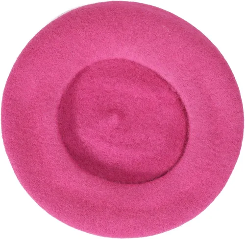 Vista 153 de ZLYC - Boina francesa de lana unicolor para mujeres y niñas