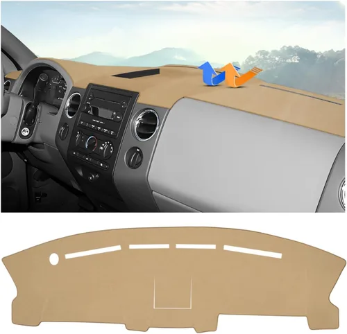 Vista 21 de Autorder - Tapete para cubierta de tablero de instrumentos para camioneta Ford F100/F150/F250/F350/Bronco Pickup Truck, 1973-1977 1978 1979
