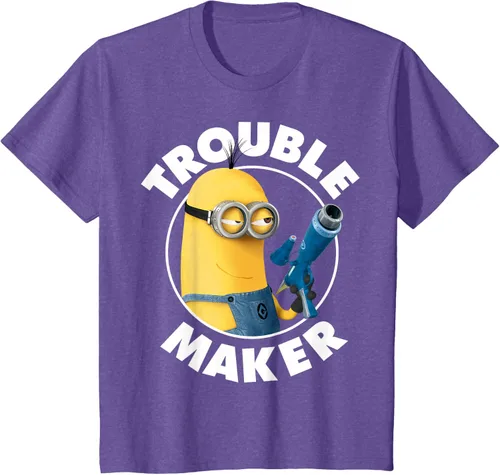 Vista 61 de Despicable Me Minions Kevin Fabricante de Problemas Gráfico Camiseta Negro