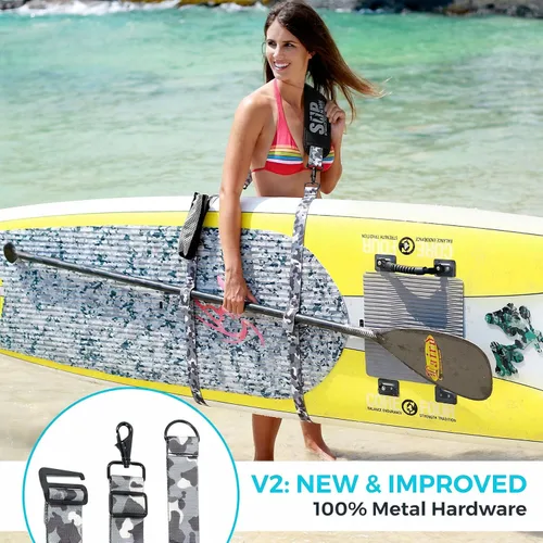 Vista 2 de SUP-Now Paddleboard Carry Strap Shoulder Sling Camo Negro