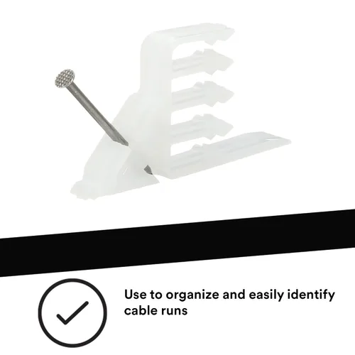 Vista 4 de 3M 80611237092 Apilador SI-1, enruta varios números de cables de manera organizada, blanco Electrical Wire Organizer and Spacer for General Use