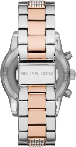 Vista 2 de Reloj Ritz de acero inoxidable para mujer de Michael Kors con cristal Topring.