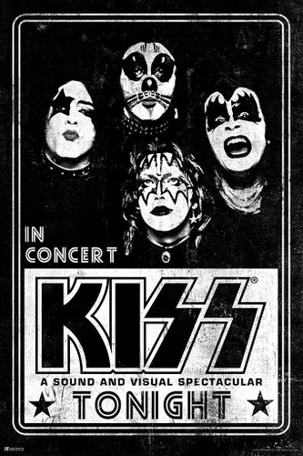 Vista 4 de Póster laminado de destructor de besos con portada de álbum, mercancía coleccionable, póster de música de metal pesado, arte de pared de borrado