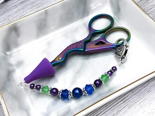Vista 3 de Jewel Tone Scissor Fob Jewelry with Tip Cover