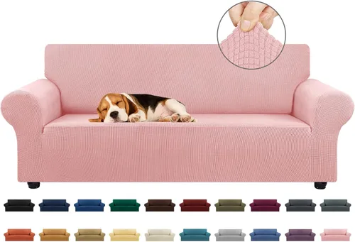 Vista 26 de KEKUOU Funda elástica para sofá biplaza, funda de sofá para sofá de 2 cojines (55-78 pulgadas), protector de muebles con parte inferior elástica