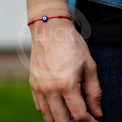 Vista 18 de Lucky Evil Eye Bracelet, Choker & Anklet – Red and Black String Protection Talisman Minimalist Mal de Ojo Jewelry for Good Luck