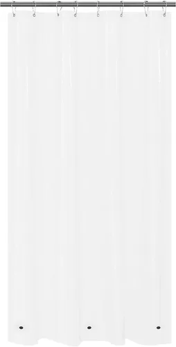 Vista 32 de Cortina de regadera para cabina de ducha 36x72, forro de cortina de regadera de plástico PEVA para baño, ligera e impermeable, 36 x 72, transparente