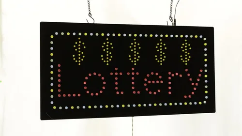 Vista 2 de Cartel de lotería, 24"x12", 23.6x11.8 in, TOPKING, LED, Neón, Florescente, Señalización, Letrero, Exhibición, Cartelera, Pantalla, Gran
