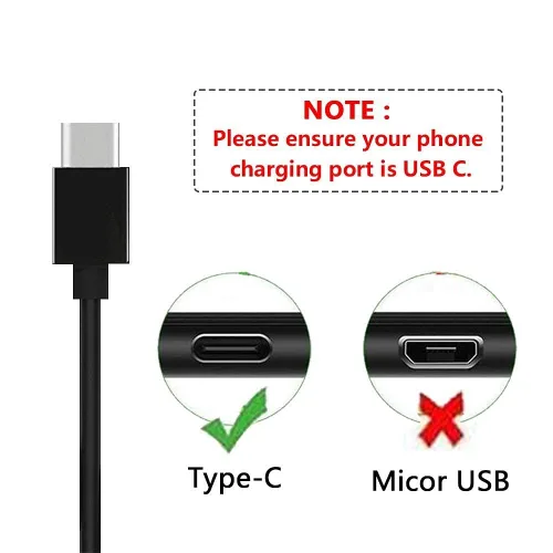Vista 5 de Cable de carga USB tipo C compatible con W-King D7 D8 D9 T9 X10 x20, Teblab hd77 Max/HD-360 Pro/HD-mini/HD-Max/HD-Force/FX100, Marshall Stockwell II