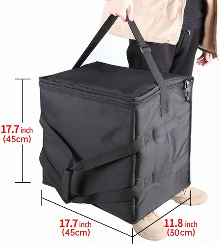 Vista 8 de Bolsa de entrega calentada aislada Bolsa de transporte de pizza