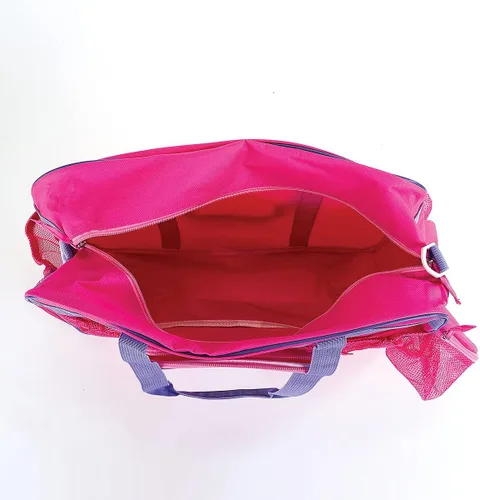 Vista 2 de Lillian Vernon Bolsa de lona de fútbol personalizada para niños, equipo deportivo y de viaje con compartimento para pelotas y botellas de agua