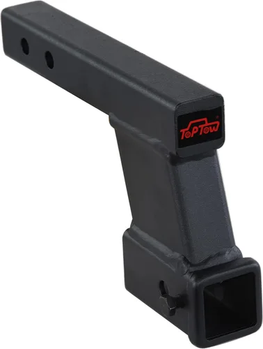 Vista 14 de TOPTOW 64121 - Elevador de extensión de enganche de remolque receptor de 2 pulgadas con elevación/caída de 2 pulgadas, vástago sólido, capacidad