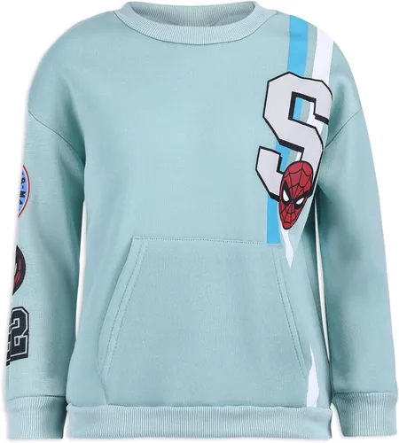 Vista 2 de Marvel Spider-Man - Conjunto de sudadera y pantalones para niños pequeños y grandes - Verde