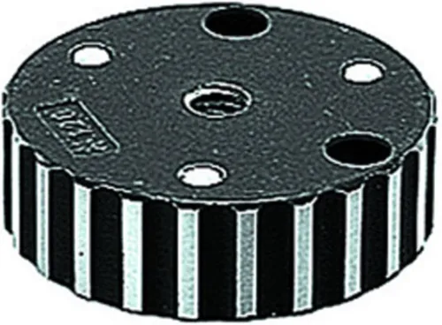 Vista 3 de Manfrotto 120DF Placa convertidora de 3/8 pulgadas F a 1/4 pulgadas F, color negro