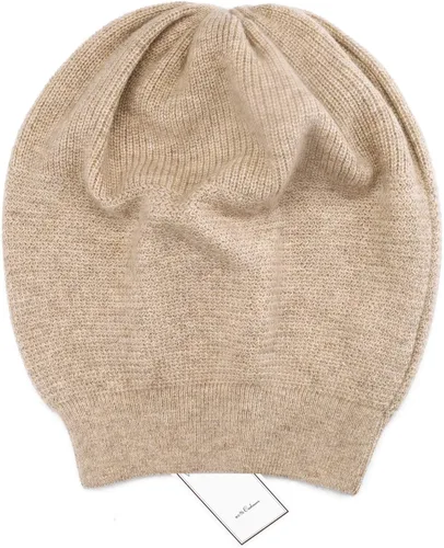 Vista 4 de WaySoft Gorro de cachemira 100% para mujer en una caja de regalo, gorro de gran tamaño para mujer