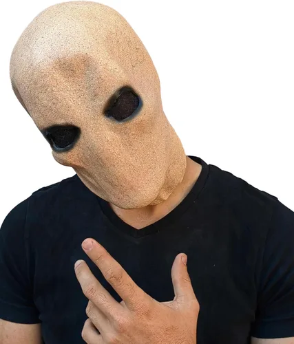 Vista 2 de Máscara de Slenderman para adultos, de Ghoulish Masks, talla única , Bronceado