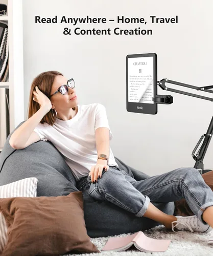 Vista 3 de Fuloview Turner de páginas con control remoto para Kindle Paperwhite Kobo eReaders, Page Turner Clicker con control remoto inalámbrico compatible