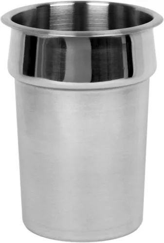 Vista 5 de TrueCraftware - Cubierta de acero inoxidable de 2.5 cuartos de galón con muescas para sartén para calentador de sopa, sopa Chafer, mesa de vapor
