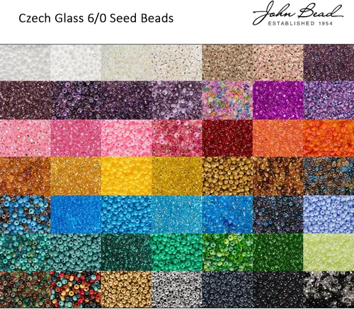 Vista 3 de John Bead Perlas de Semilla de Vidrio Checa 6/0 Perlas Negras para la Fabricación de Joyería Artesanía, Frasco de 23g Negro