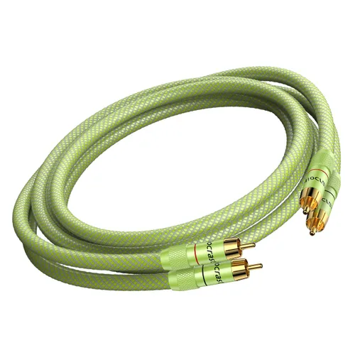 Vista 9 de Audiocrast - Cable RCA A10 de 3.3 pies, doble RCA macho interconexión estéreo para reproductores de CD, amplificadores, receptores AV, sistemas