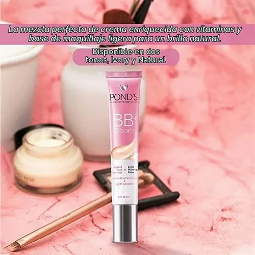 Vista 6 de Abseits BB+ Cream, cobertura instantánea de manchas + maquillaje ligero resplandor, luz, 0.75 onzas