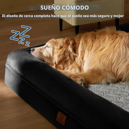 Vista 4 de WNPETHOME Cama extragrande XL para perro, sofá lavable para perro con funda impermeable extraíble, sofá cama grande ortopédica para mascotas