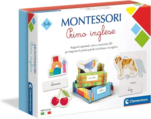 Vista 6 de Clementoni 16100 16100-Montessori-Animales, Juego Educativo, Multicolor