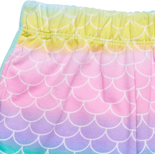 Vista 6 de Disney Moana Princess Frozen Ariel Minnie Mouse - Camiseta sin mangas y pantalones cortos de rizo francés para bebés a niños pequeños