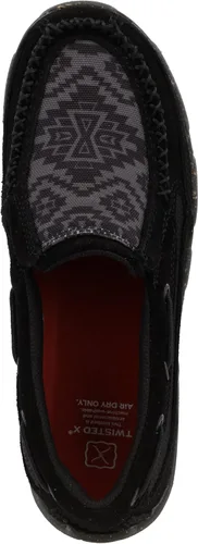 Vista 6 de Twisted X Mocasines de conducción para mujer, zapatos sin cordones para caminar con CellStretch Negro & gris