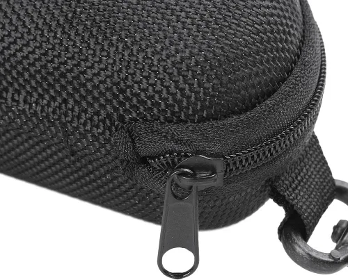 Vista 7 de Estuche negro para lentes de sol, para hombres y mujeres, estuche de almacenamiento para gafas de seguridad con clip, estuche duro para lentes