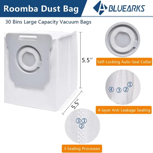 Vista 4 de 16 piezas compatibles con Roomba i1+ J7 i7+ i3+ i4+ EVO i6+ i8+ i7 J7+ Plus E5 E6 E7 Kit de accesorios para aspiradora robot, 2 cepillos principales