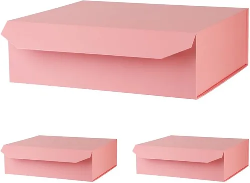 Vista 38 de 1 paquete de caja de regalo negra con tapas, pequeña de 12 x 8 x 2.7 pulgadas, cajas de regalo para ropa, cajas de regalo para camisas con cinta