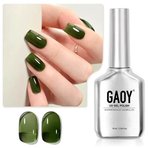 Vista 13 de GAOY Esmalte de uñas de gel color lila nude, 16ml, esmalte de gel neutro traslúcido que se quita con remojo, curado con luz UV para arte de uñas