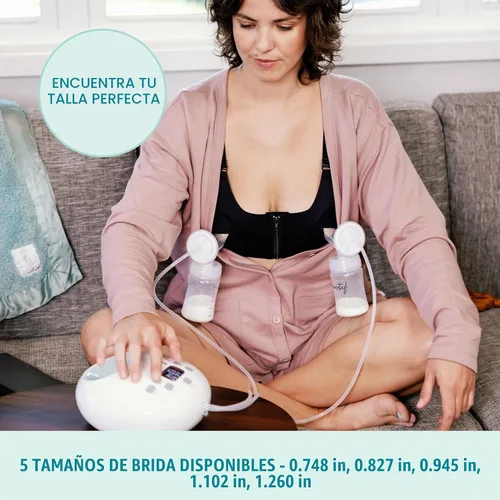Vista 6 de Motif Medical Luna - Piezas de repuesto para extractor de leche, kit de reabastecimiento con recipientes de almacenamiento de leche, tapas