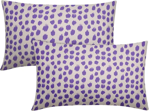 Vista 109 de Sweetshow Juego de 2 fundas de almohada de 16 x 16 pulgadas, diseño bohemio, con diseño de lunares, moderno y moderno, para exteriores, decorativas
