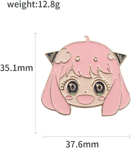 Vista 4 de S x Family Loids - Broche para disfraz - Lindos pines de metal Anya Yor Forger - Colección de anime regalos de cosplay para niños niñas adolescentes