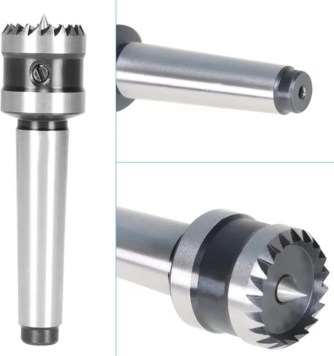 Vista 7 de 2MT - Accesorios de torno de madera con corona de 1 pulgada, centro de accionamiento de torno de madera para madera y metal