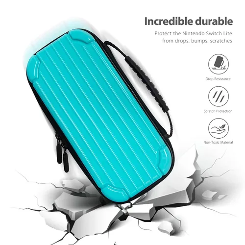 Vista 17 de CALLCASE Carrying Case for Switch Lite with Glass Screen Protector, Portable Hard Shell Travel Case Storage Bag for Switch Lite Console and