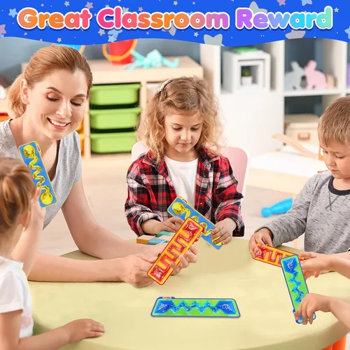 Vista 5 de Juguetes Sensoriales Esponjosos para Niños - Pack de 3 Juguetes Sensoriales de Tubo para Autismo - Juguetes Silenciosos para Estudiantes de Aula