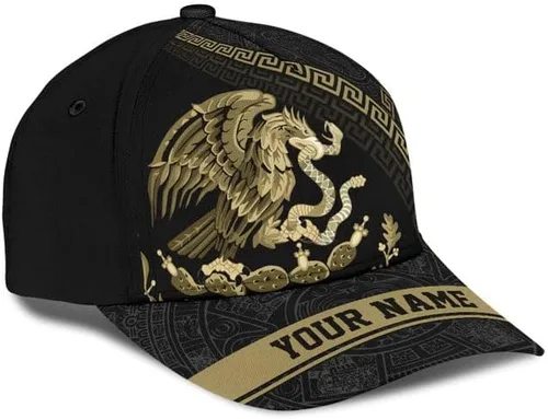 Vista 3 de Sombrero de México personalizado, sombreros mexicanos para hombres y mujeres, gorras de béisbol con bandera de águila de México, gorras de béisbol