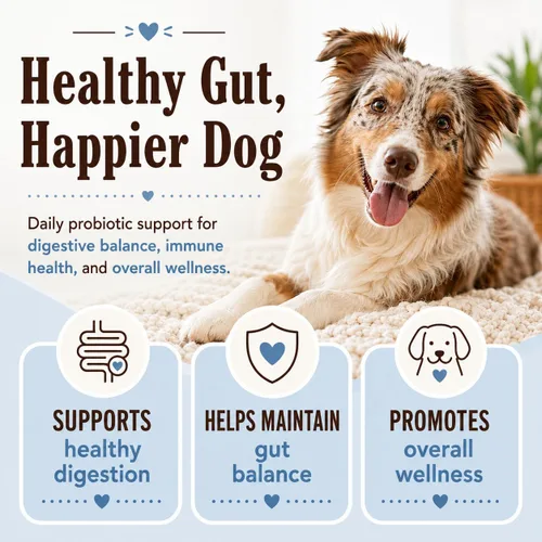Vista 5 de Natural Dog Company - Masticables probióticos para perros, 45 unidades, suministro para 6 semanas