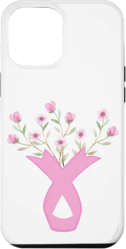 Vista 26 de Flower Jar Pink Ribbon Breast Cancer Awareness Month Women Case for iPhone 17