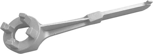 Vista 6 de Llave Bung Llave de tambor de aluminio de galón, llave de tambor para abrir 10, 15, 20, 30, 50, 55 galones, llave de tambor de 55 galones, enchufe